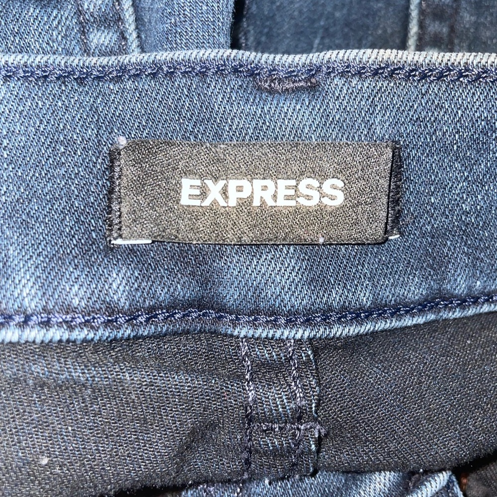 Express Dark Wash Flare High Rise 00R - Picture 3 of 9